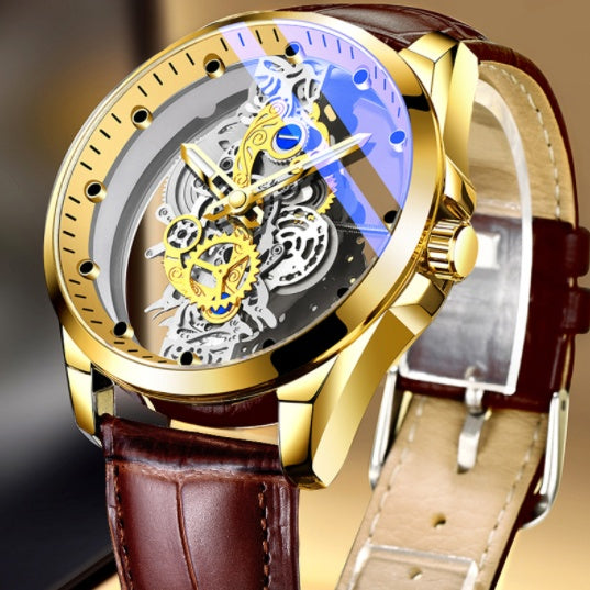 Goldene Farbe Luxus Uhr Männer