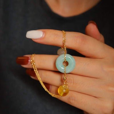 Jade und Amber Goodluck Armband