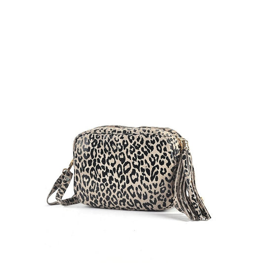 Nubuk-Umhängetasche | Panther | 552971