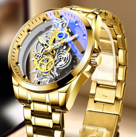 Goldene Farbe Luxus Uhr Männer