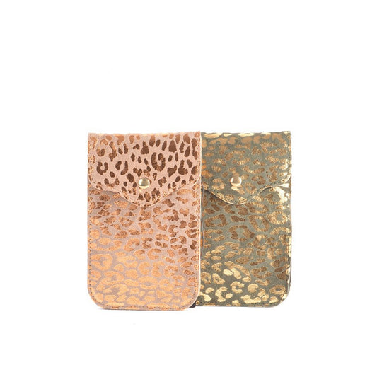 Nubuk-Umhängetasche | Handytasche | Panther | 552328