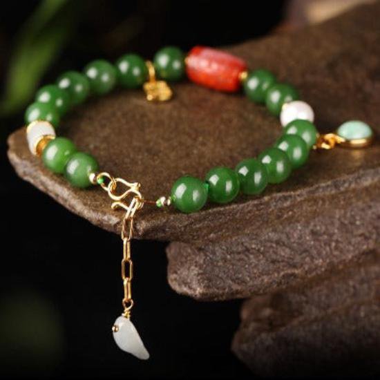 Hetian Jade Tibetan Totem Armband